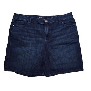 Simply Vera Wang Size 16 Blue Denim Midrise Shorts